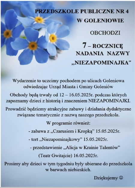 Dzień Niezapominajki